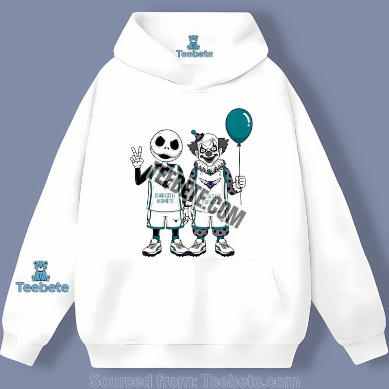 Halloween Night With Charlotte Hornets Pennywise Hoodie Halloween Night With Charlotte Hornets Pennywise Hoodie