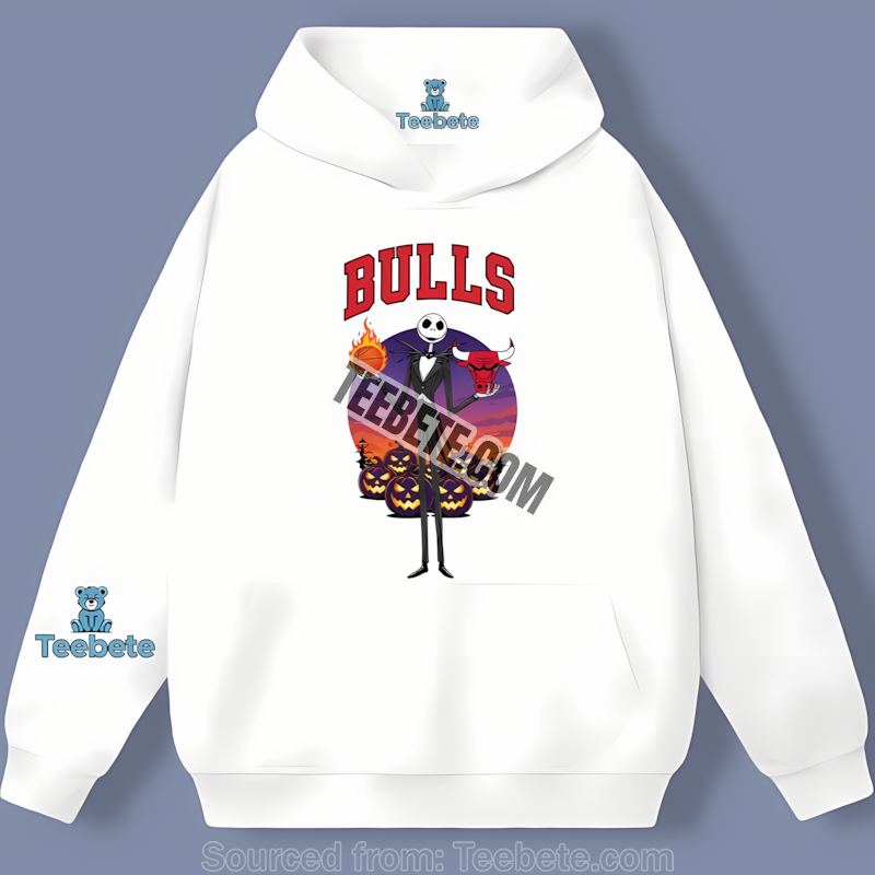Halloween Time With Jack And Bulls Hoodie Halloween Time With Jack And Bulls Hoodie