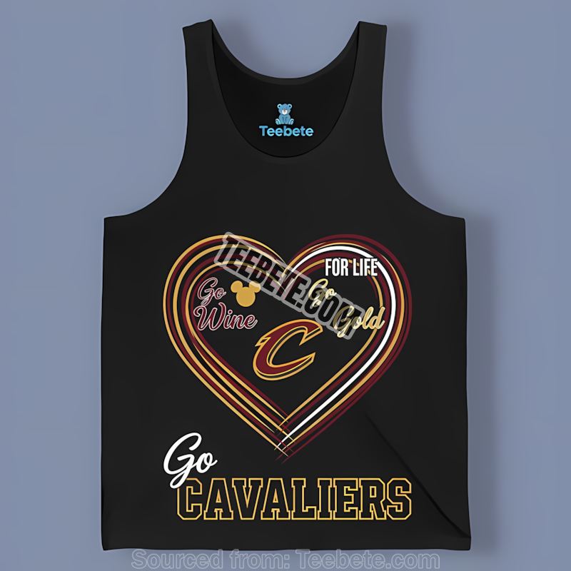 Heart Go Wine Go Gold Cleveland Cavaliers Color Tanktop Heart Go Wine Go Gold Cleveland Cavaliers Color Tanktop