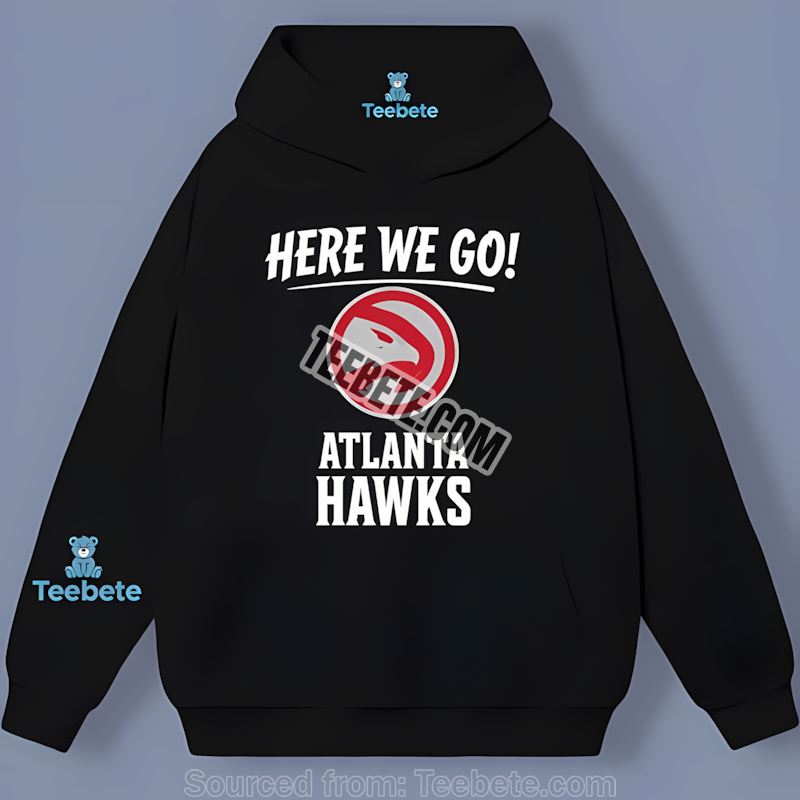 Here We Go Atlanta Hawks Logo Vintage Hoodie Here We Go Atlanta Hawks Logo Vintage Hoodie