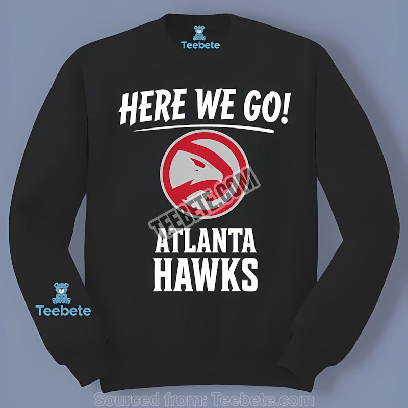 Here We Go Atlanta Hawks Logo Vintage Long Sleeve Here We Go Atlanta Hawks Logo Vintage Long Sleeve