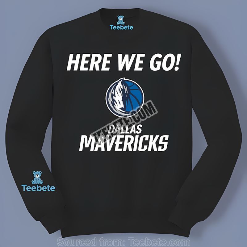 Here We Go Dallas Mavericks Logo Color Long Sleeve Here We Go Dallas Mavericks Logo Color Long Sleeve