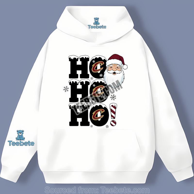 Ho Ho Ho Santa Cleveland Cavaliers Christmas Color Hoodie Ho Ho Ho Santa Cleveland Cavaliers Christmas Color Hoodie