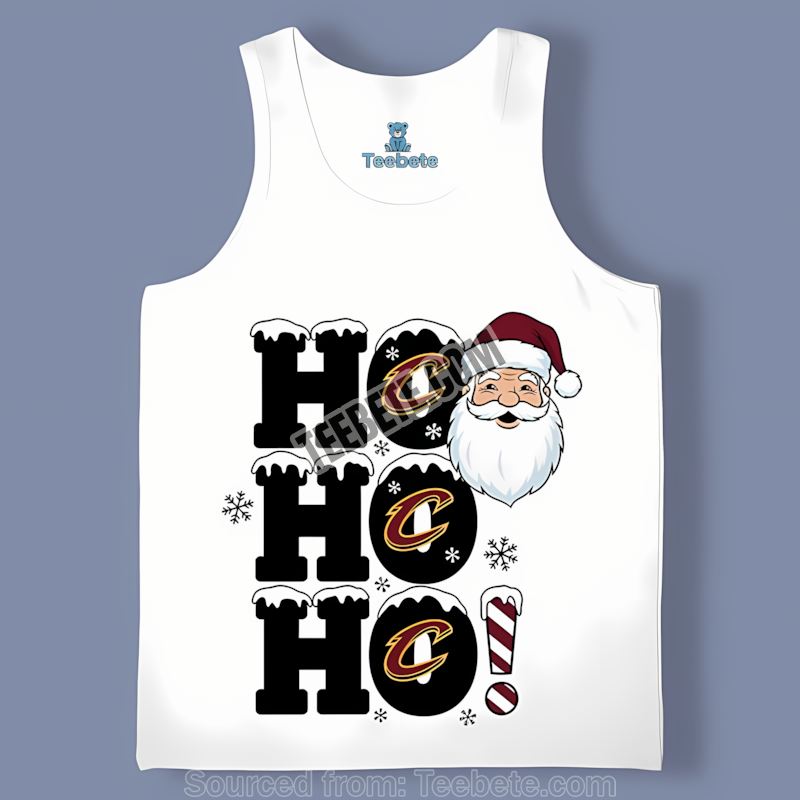 Ho Ho Ho Santa Cleveland Cavaliers Christmas Color Tanktop Ho Ho Ho Santa Cleveland Cavaliers Christmas Color Tanktop