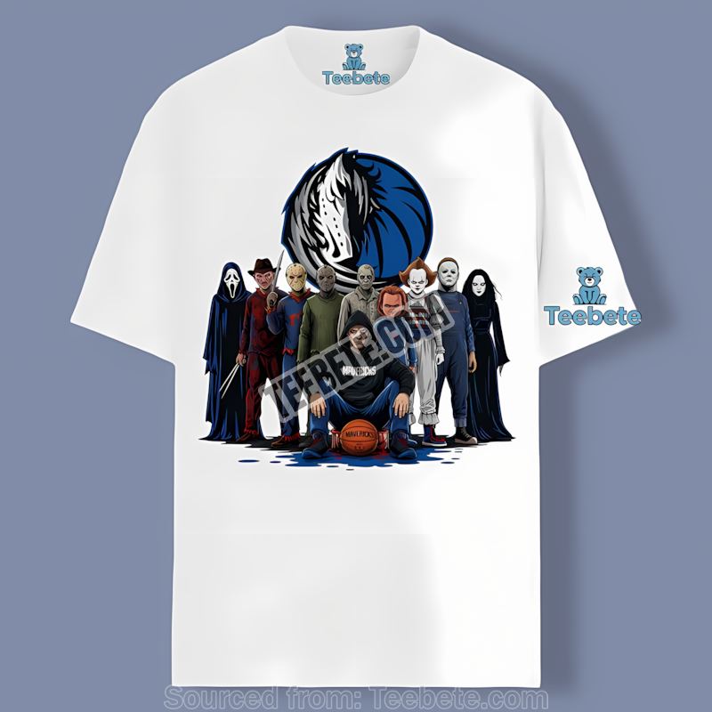 Horror Movie Characters Halloween Dallas Mavericks Crewneck Shirt