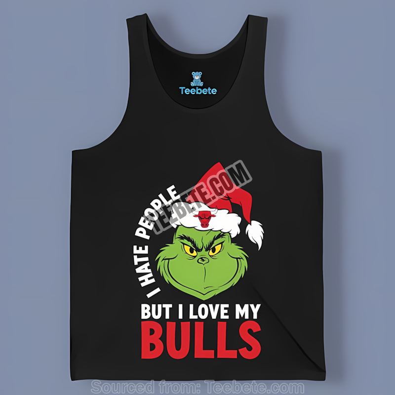 I Hate People But Love My Chicago Bulls Unisex Tanktop I Hate People But Love My Chicago Bulls Unisex Tanktop