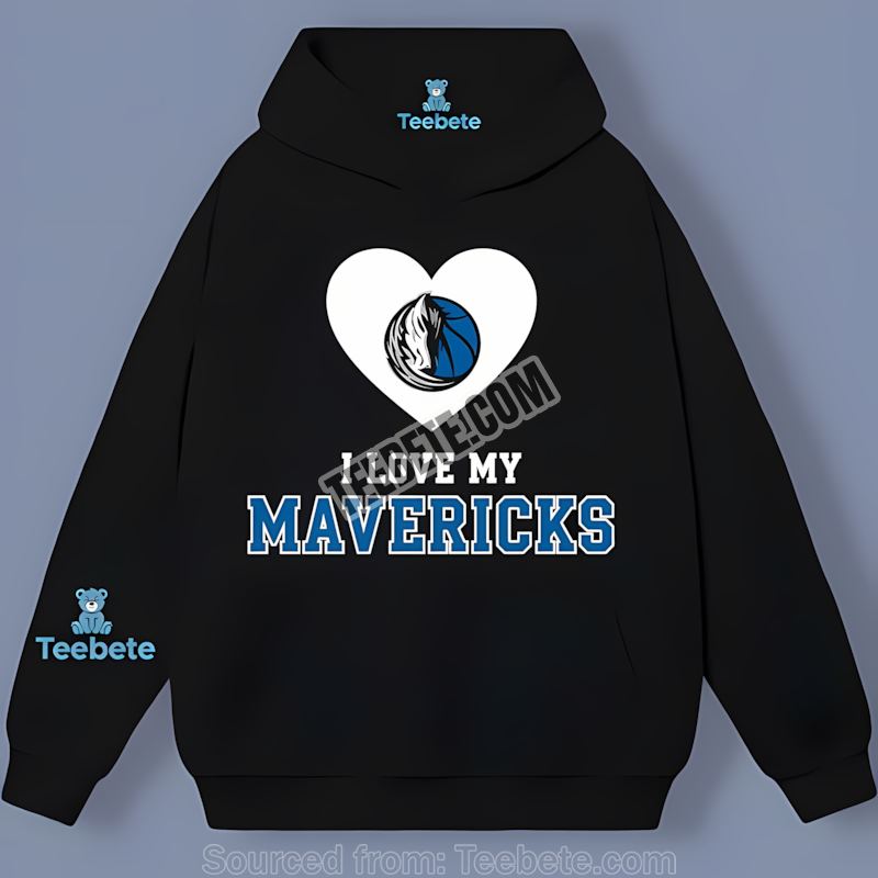 I Love My Dallas Mavericks Heart Regular Hoodie I Love My Dallas Mavericks Heart Regular Hoodie