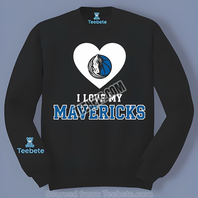 I Love My Dallas Mavericks Heart Regular Long Sleeve I Love My Dallas Mavericks Heart Regular Long Sleeve