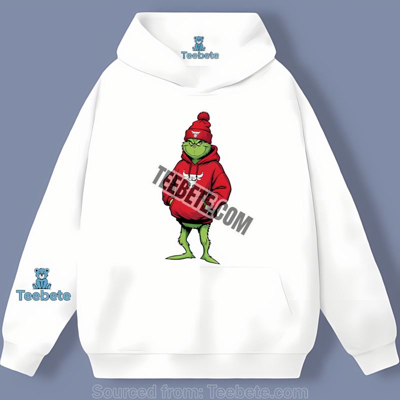 In Chicago Bulls Gear Like The Grinch Vintage Hoodie In Chicago Bulls Gear Like The Grinch Vintage Hoodie