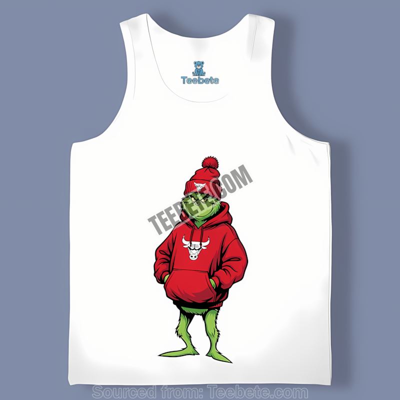 In Chicago Bulls Gear Like The Grinch Vintage Tanktop In Chicago Bulls Gear Like The Grinch Vintage Tanktop