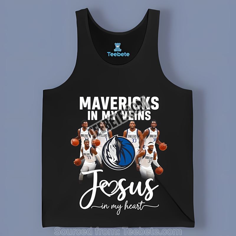 In My Veins Jesus Dallas Mavericks In My Heart Trendy Tanktop In My Veins Jesus Dallas Mavericks In My Heart Trendy Tanktop