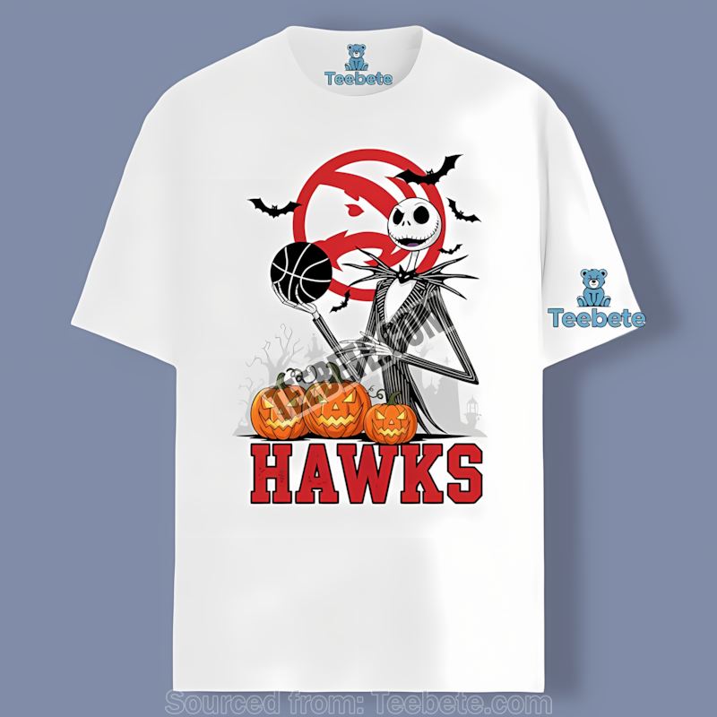 Jack Skellington Atlanta Hawks Halloween Pumpkin Sports Shirt