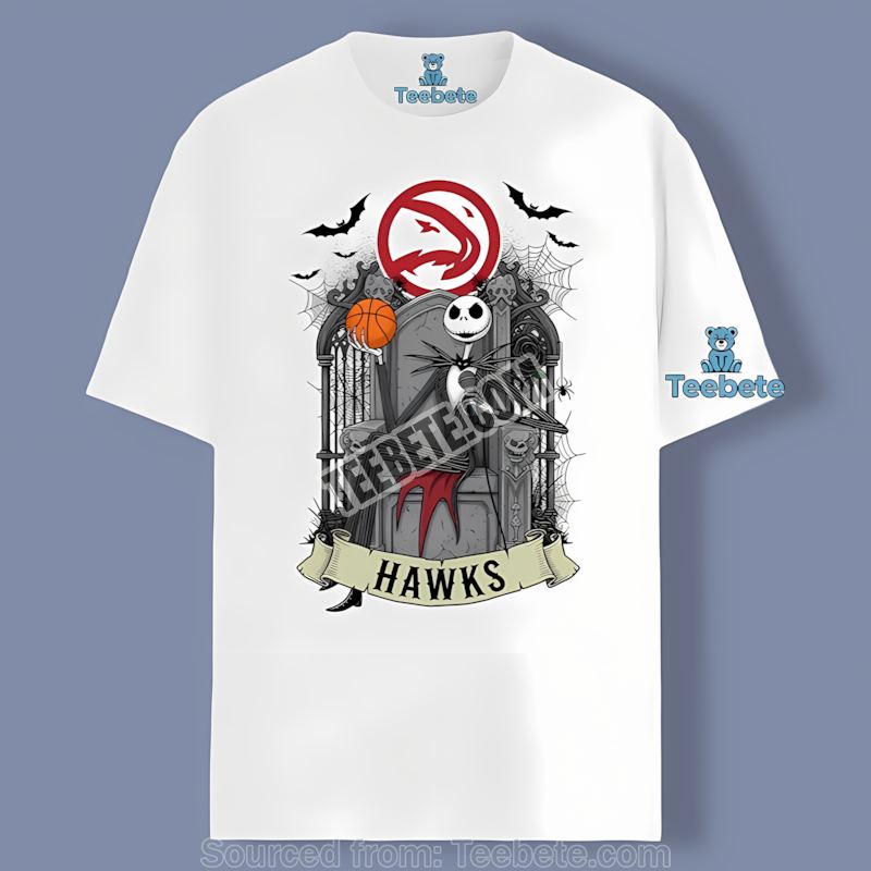 Jack Skellington Atlanta Hawks Throne Regular Shirt