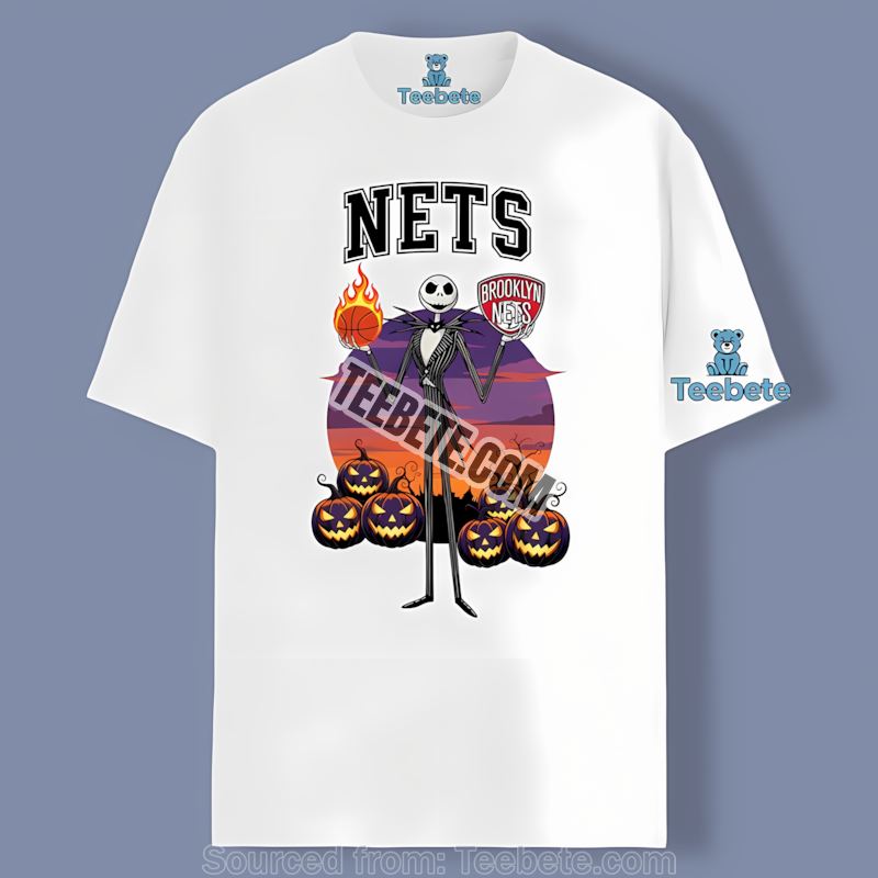 Jack Skellington Brooklyn Nets Halloween Graphic Shirt