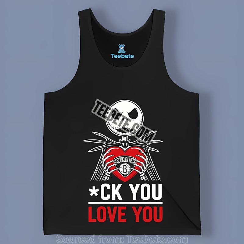 Jack Skellington Brooklyn Nets Heart Sports Tanktop Jack Skellington Brooklyn Nets Heart Sports Tanktop