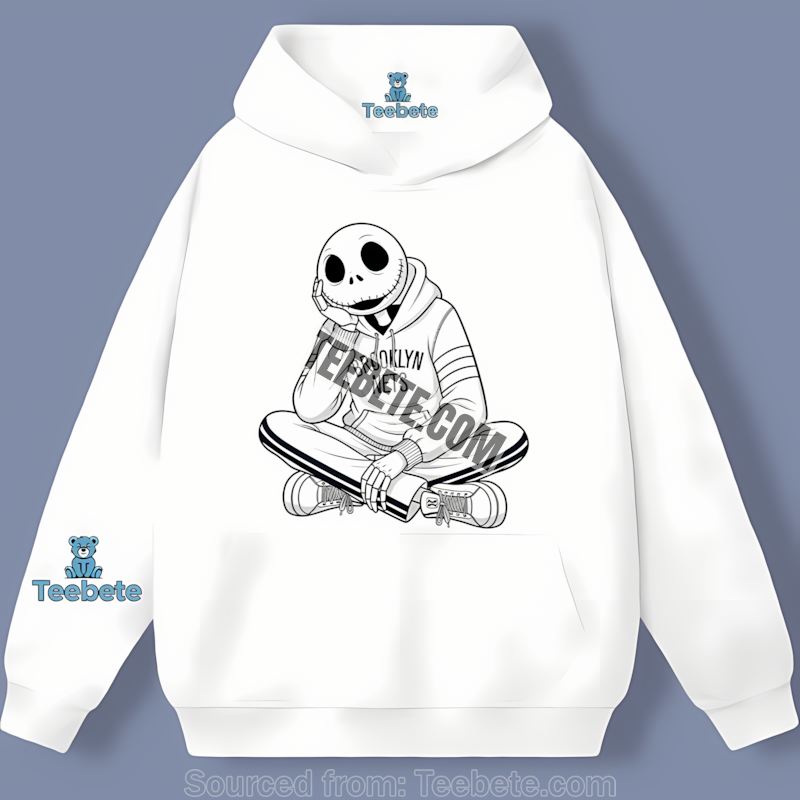 Jack Skellington Brooklyn Nets Hoodie Cotton Hoodie Jack Skellington Brooklyn Nets Hoodie Cotton Hoodie