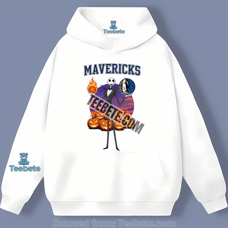 Jack Skellington Dallas Mavericks Halloween Crewneck Hoodie Jack Skellington Dallas Mavericks Halloween Crewneck Hoodie