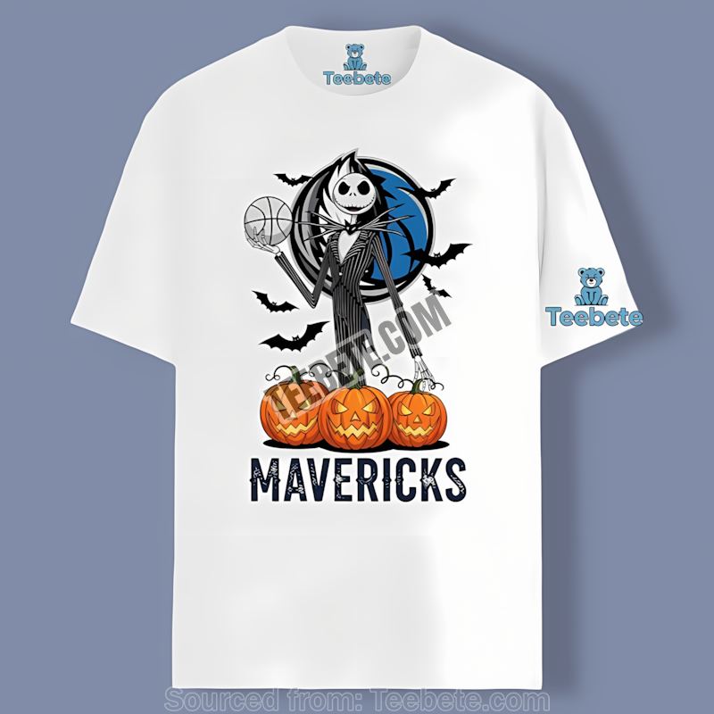 Jack Skellington Dallas Mavericks Halloween Pumpkin Soft Shirt