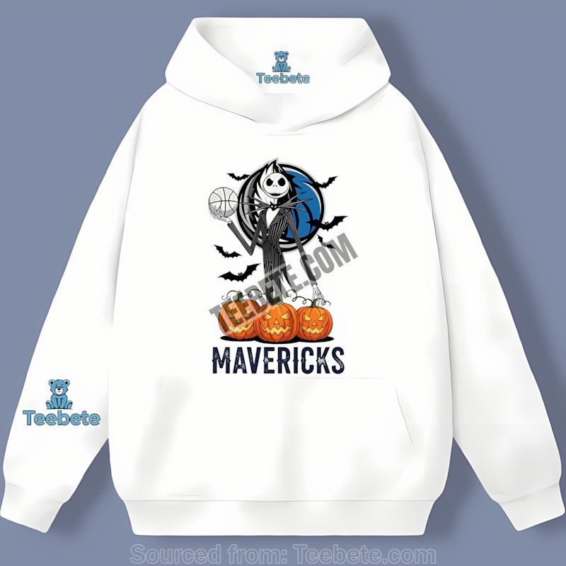 Jack Skellington Dallas Mavericks Halloween Pumpkin Soft Hoodie Jack Skellington Dallas Mavericks Halloween Pumpkin Soft Hoodie
