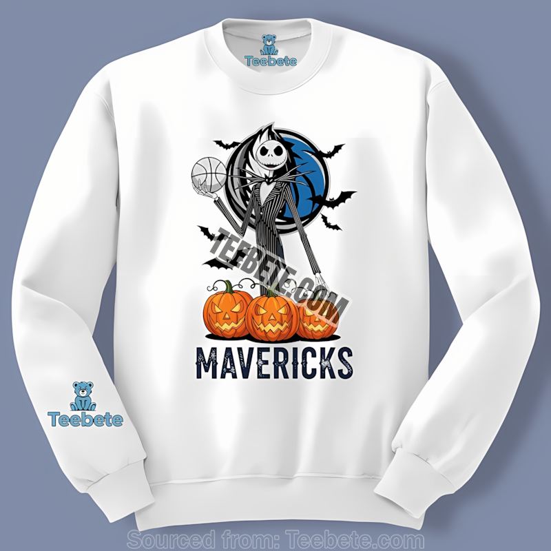 Jack Skellington Dallas Mavericks Halloween Pumpkin Soft Long Sleeve Jack Skellington Dallas Mavericks Halloween Pumpkin Soft Long Sleeve
