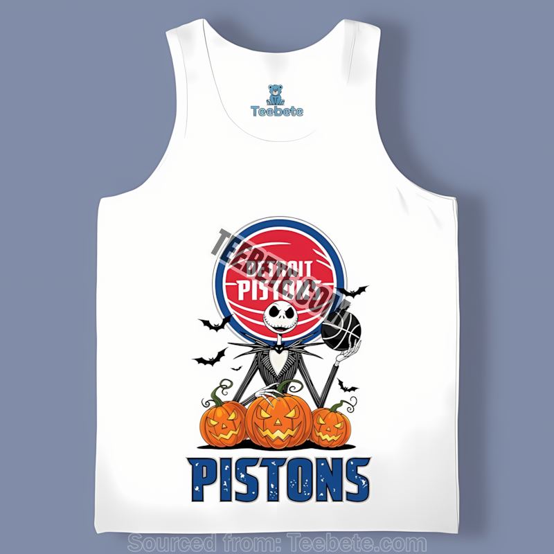 Jack Skellington Detroit Pistons Halloween Pumpkin Mens Tanktop Jack Skellington Detroit Pistons Halloween Pumpkin Mens Tanktop