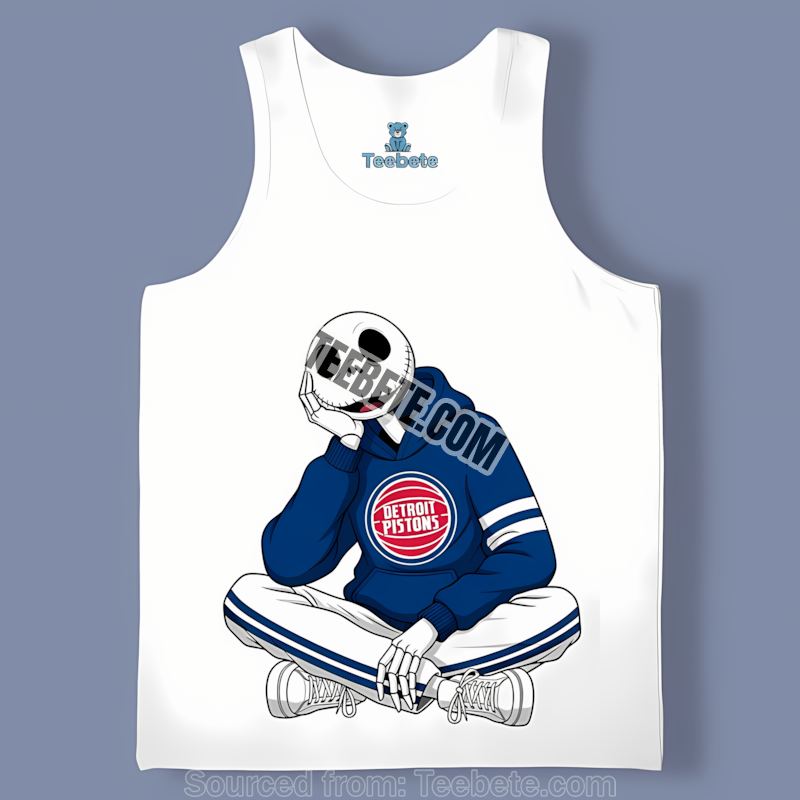 Jack Skellington Detroit Pistons Hoodie Printed Tanktop Jack Skellington Detroit Pistons Hoodie Printed Tanktop