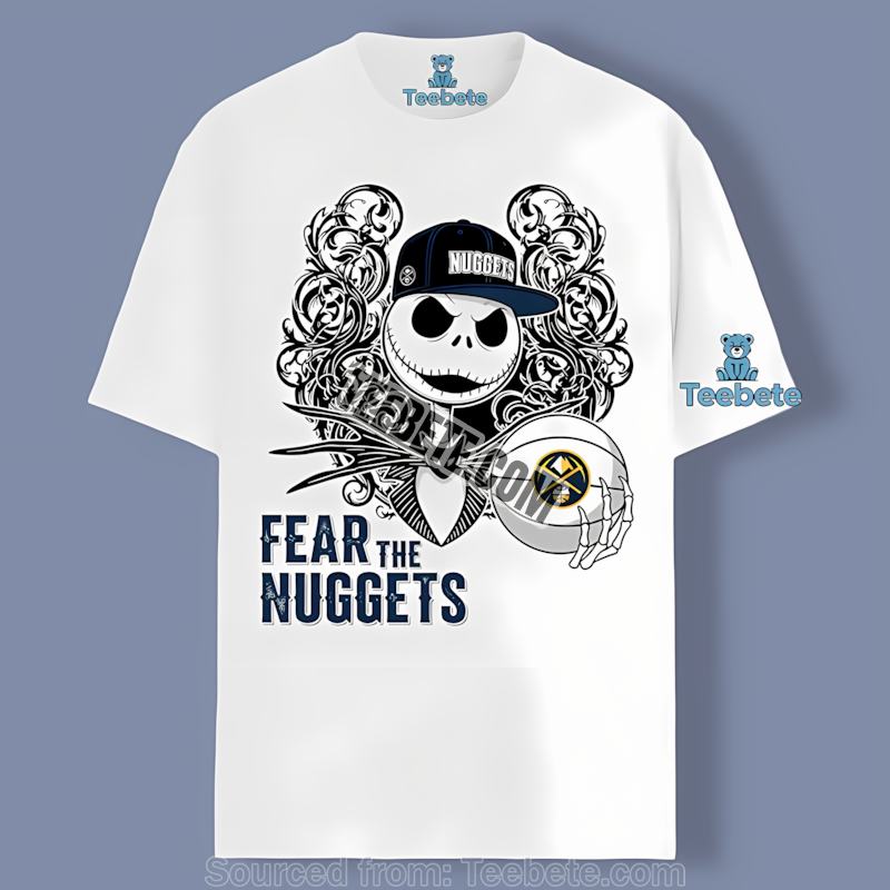 Jack Skellington Fears The Denver Nuggets Casual Shirt