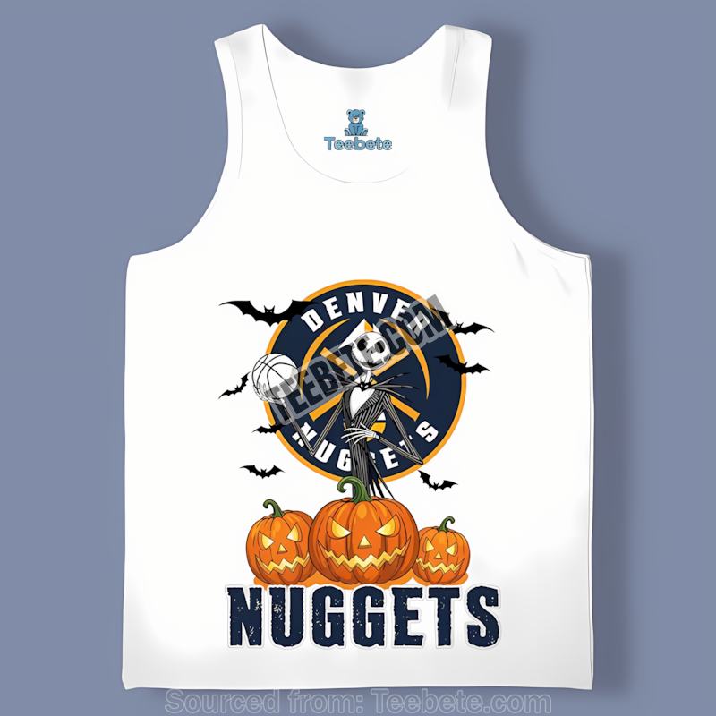 Jack Skellington Pumpkin Denver Nuggets Classic Tanktop Jack Skellington Pumpkin Denver Nuggets Classic Tanktop