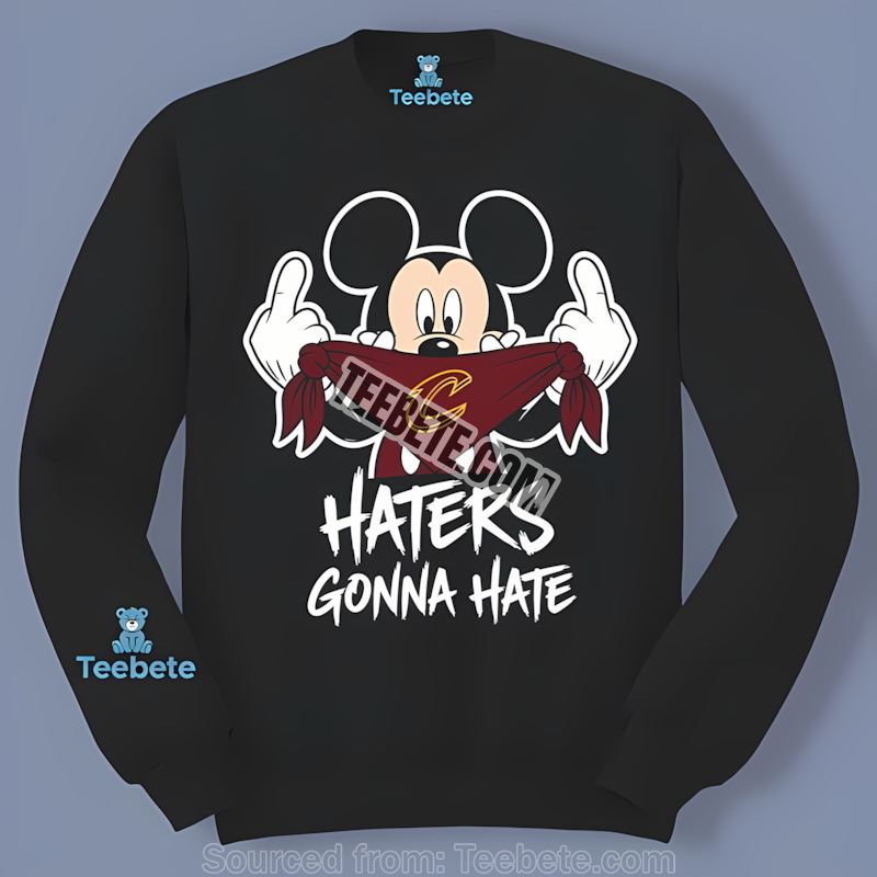Mickey Haters Gonna Hate Cleveland Cavaliers Classic Long Sleeve Mickey Haters Gonna Hate Cleveland Cavaliers Classic Long Sleeve