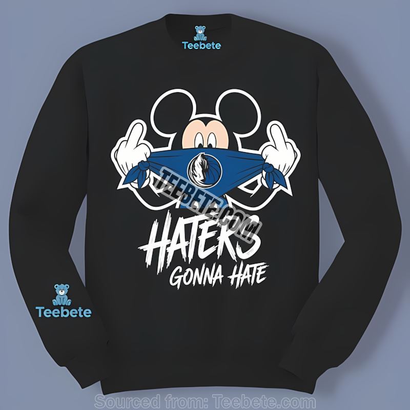 Mickey Haters Gonna Hate Dallas Mavericks Retro Long Sleeve Mickey Haters Gonna Hate Dallas Mavericks Retro Long Sleeve