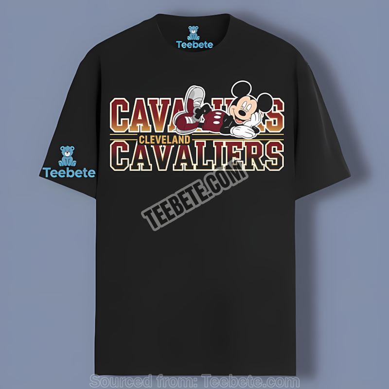 Mickey Heart Cleveland Cavaliers Regular Shirt