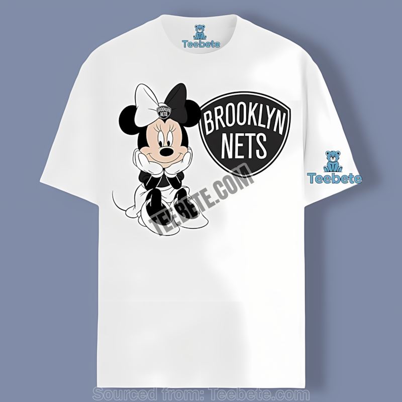 Minnie Mouse Brooklyn Nets Cute Cartoon Color Shirt