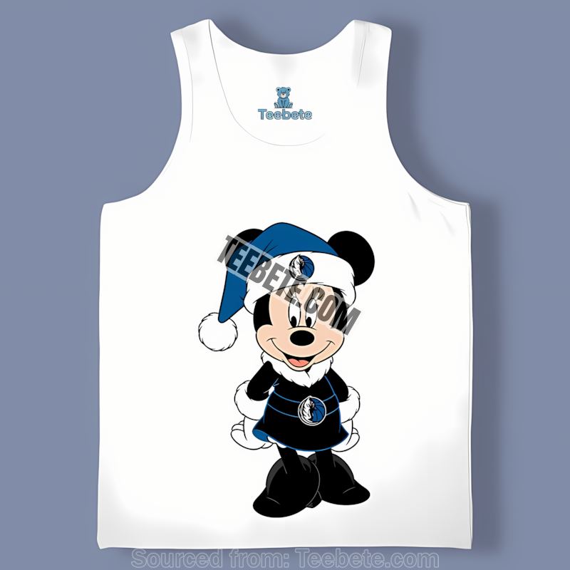 Minnie Mouse Dallas Mavericks Christmas Holiday Tanktop Minnie Mouse Dallas Mavericks Christmas Holiday Tanktop