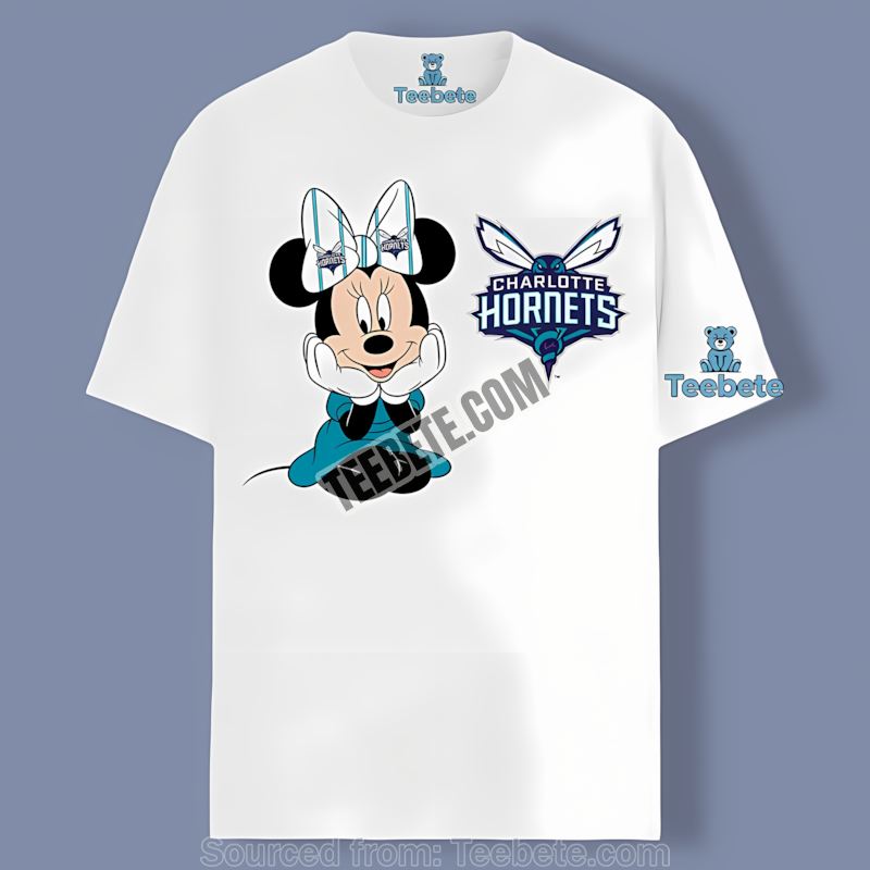 Minnie Mouse Supports Charlotte Hornets Cutely Shirt