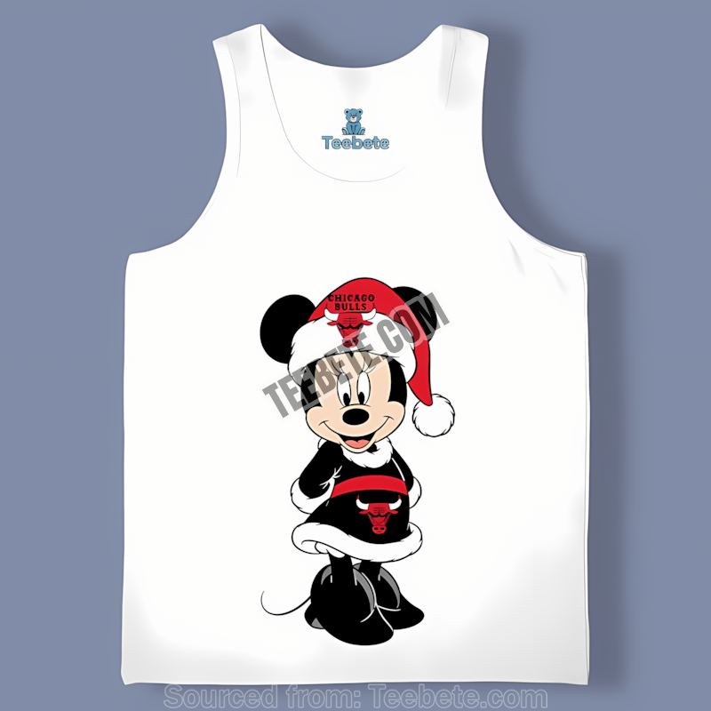 Minnie Mouse Wears Bulls For Christmas Tanktop Minnie Mouse Wears Bulls For Christmas Tanktop