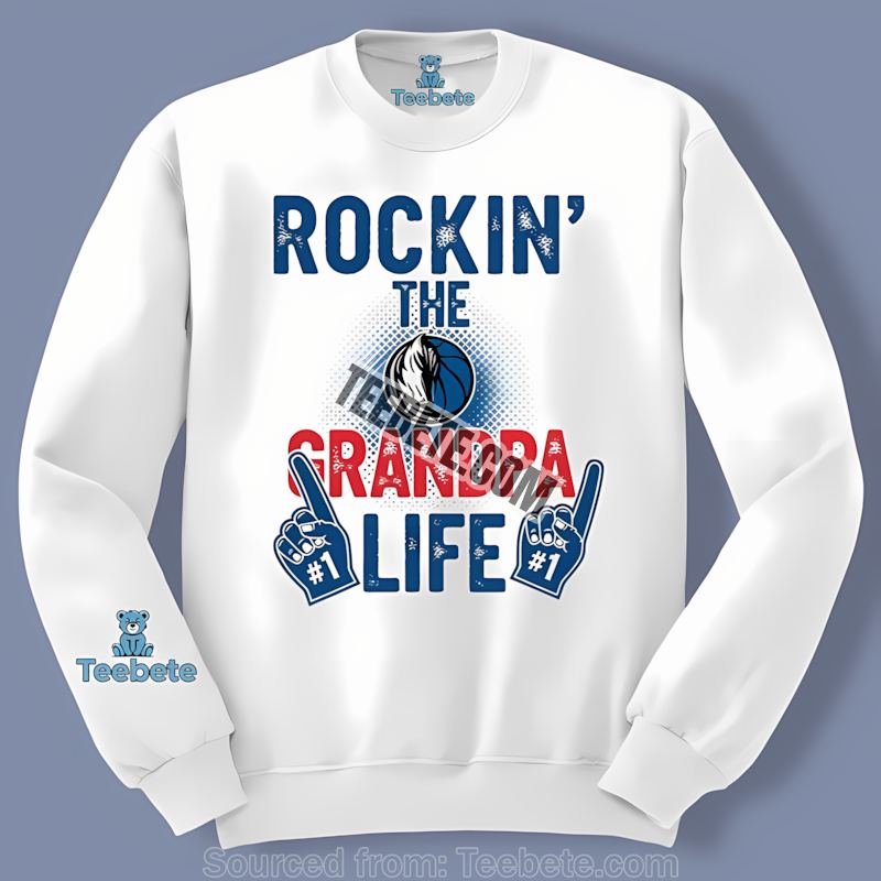 Rockin The Grandpa Life Dallas Mavericks Party Long Sleeve Rockin The Grandpa Life Dallas Mavericks Party Long Sleeve