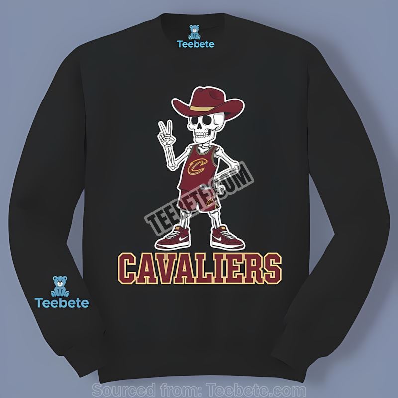 Skeleton Cowboy Cleveland Cavaliers Vintage Long Sleeve Skeleton Cowboy Cleveland Cavaliers Vintage Long Sleeve