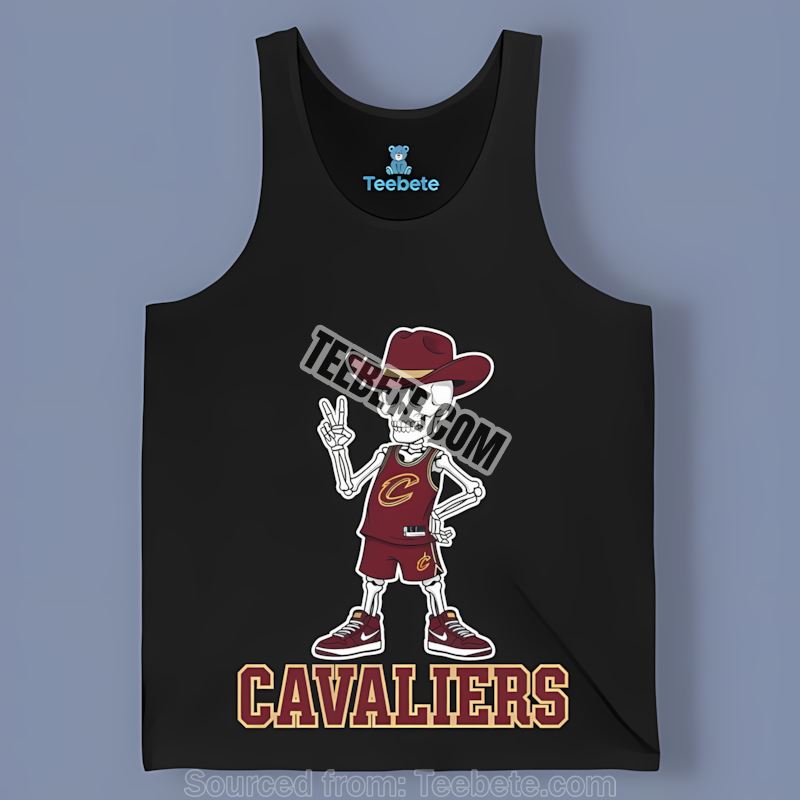 Skeleton Cowboy Cleveland Cavaliers Vintage Tanktop Skeleton Cowboy Cleveland Cavaliers Vintage Tanktop