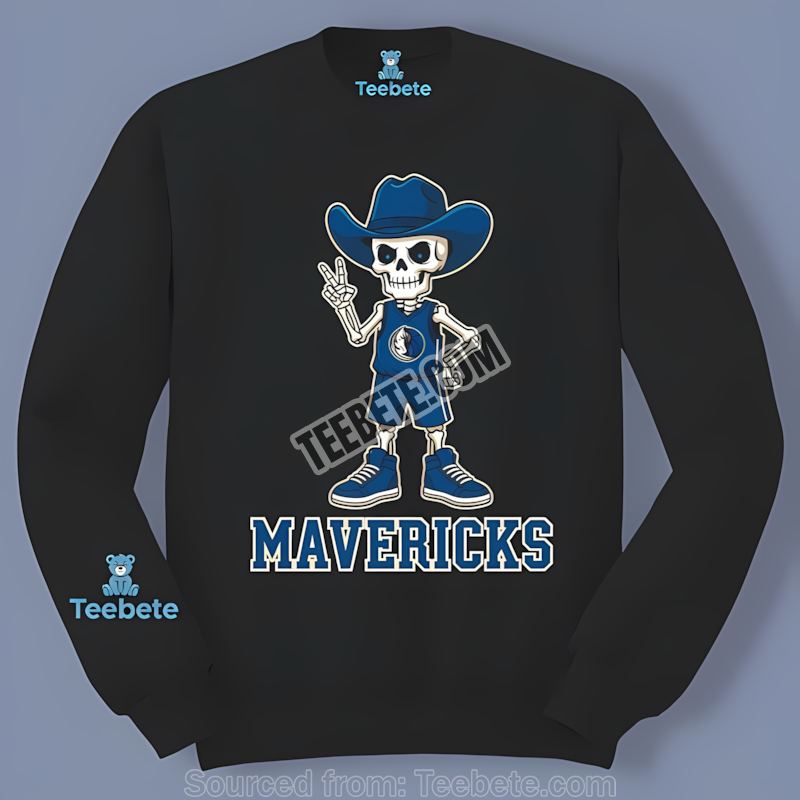 Skeleton Cowboy Dallas Mavericks Slim Fit Long Sleeve Skeleton Cowboy Dallas Mavericks Slim Fit Long Sleeve