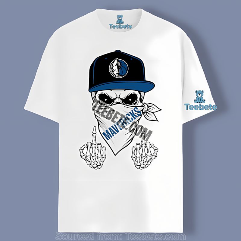 Skull Bandana Dallas Mavericks Cool Shirt