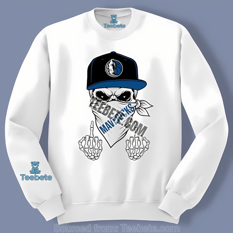 Skull Bandana Dallas Mavericks Cool Long Sleeve Skull Bandana Dallas Mavericks Cool Long Sleeve
