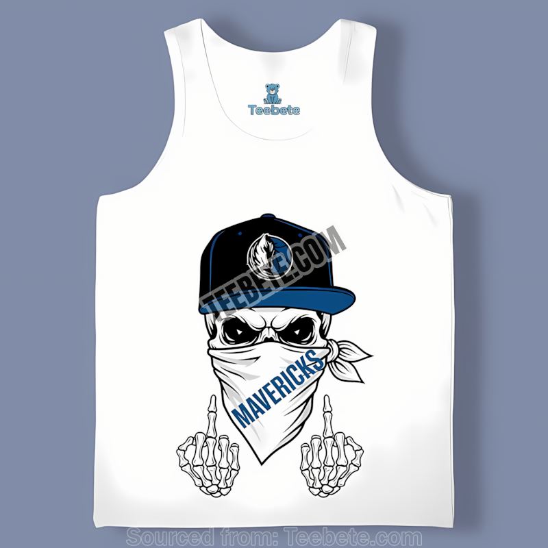 Skull Bandana Dallas Mavericks Cool Tanktop Skull Bandana Dallas Mavericks Cool Tanktop