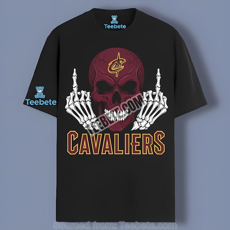 Skull Middle Finger Cleveland Cavaliers Vintage Shirt
