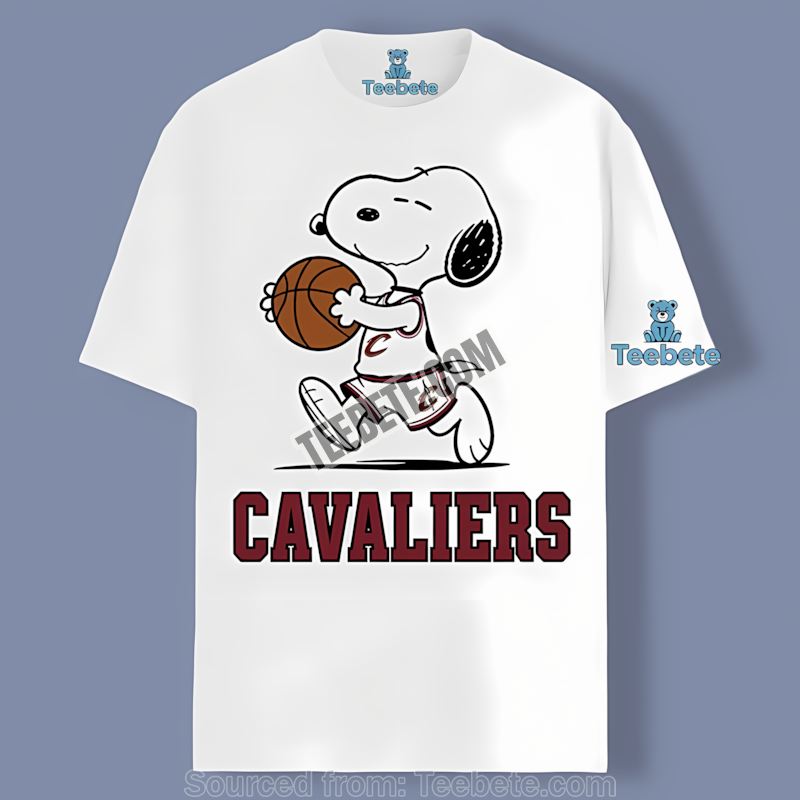 Snoopy Cool Cleveland Cavaliers Color Shirt