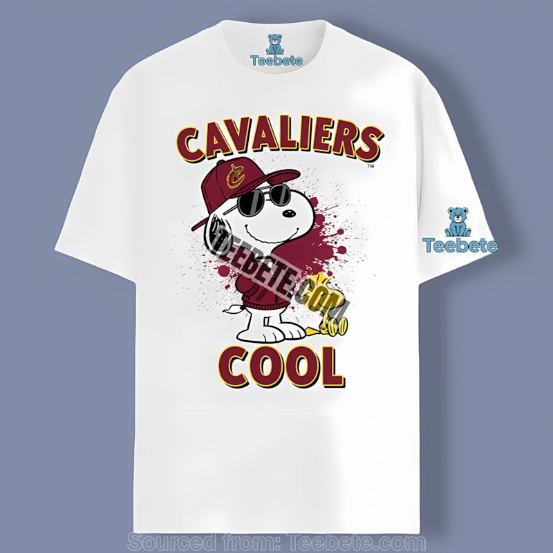 Snoopy Cool Cleveland Cavaliers Color Shirt