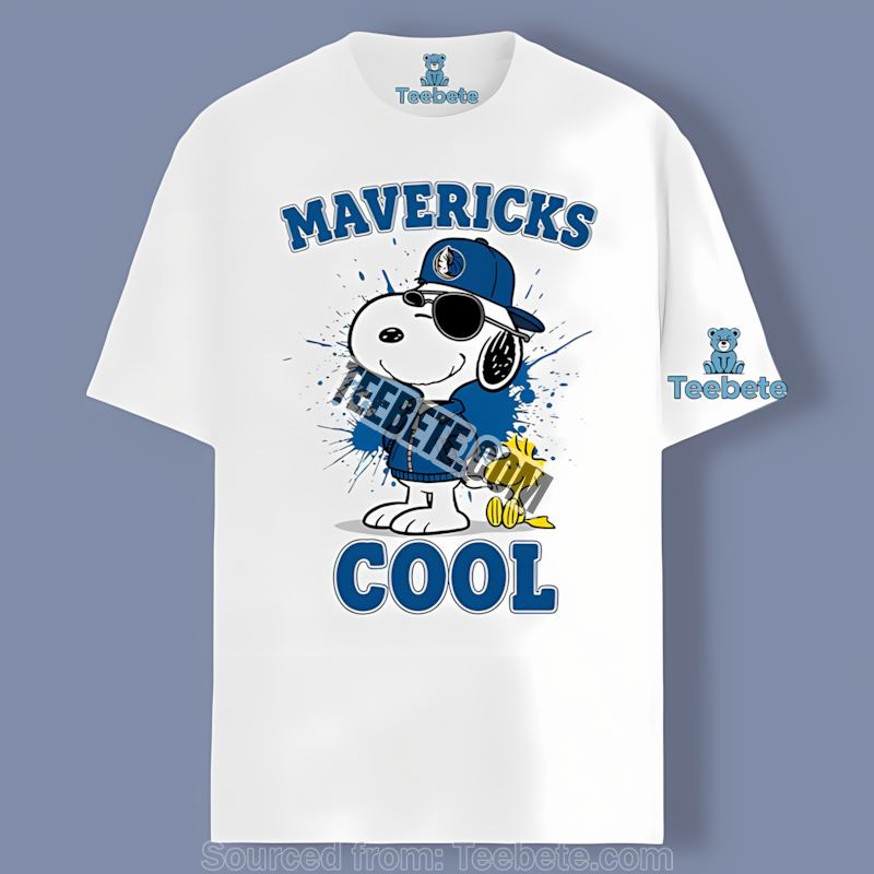 Snoopy Cool Dallas Mavericks Crewneck Shirt