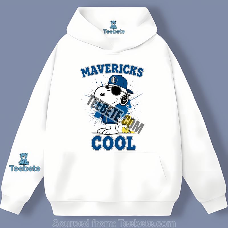 Snoopy Cool Dallas Mavericks Crewneck Hoodie Snoopy Cool Dallas Mavericks Crewneck Hoodie