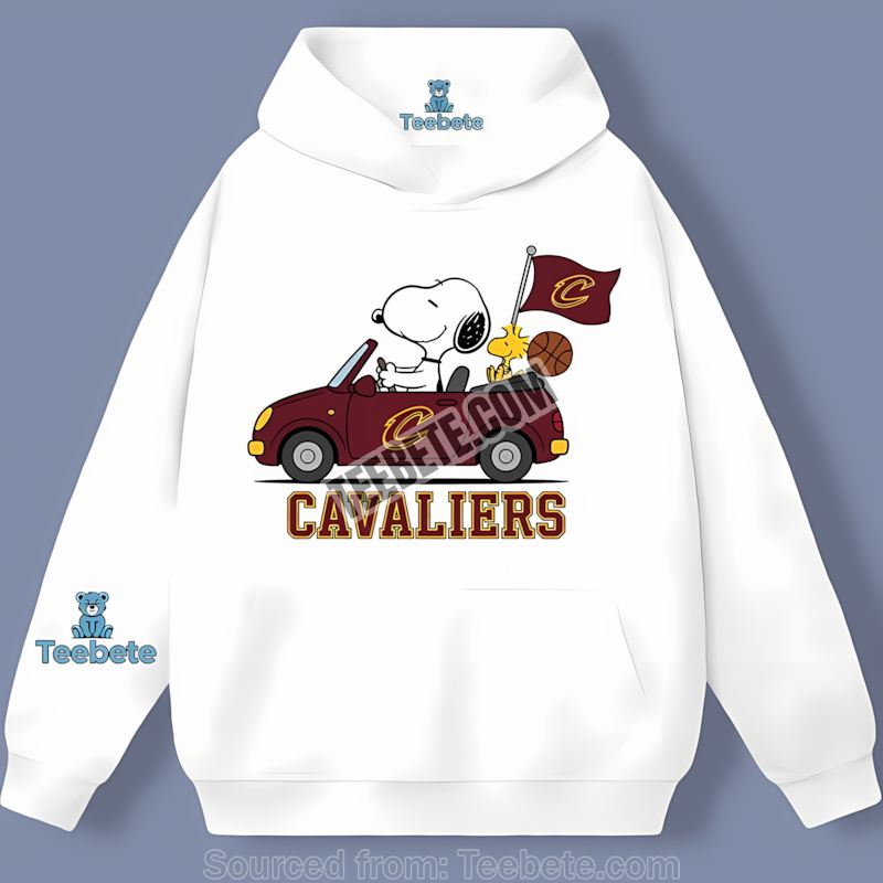 Snoopy Driving Car Cleveland Cavaliers Regular Hoodie Snoopy Driving Car Cleveland Cavaliers Regular Hoodie