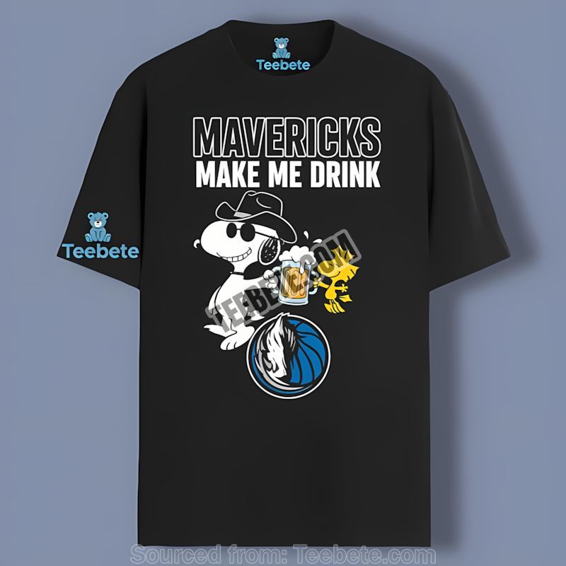 Snoopy Woodstock Christmas Dallas Mavericks Funny Shirt