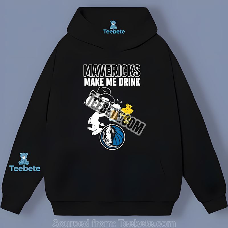 Snoopy Make Me Drink Dallas Mavericks Vintage Hoodie Snoopy Make Me Drink Dallas Mavericks Vintage Hoodie